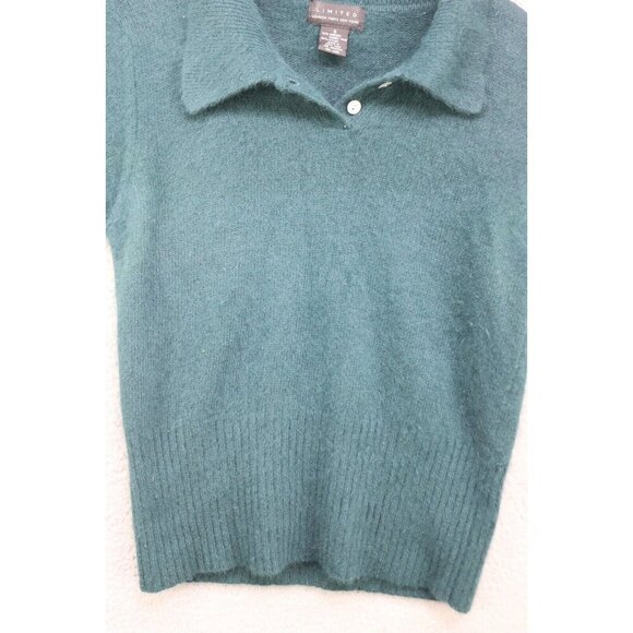 Limited London Paris NY Angora Rabbit Short Sleeve Sweater-Size Small-Soft - Picture 2 of 8